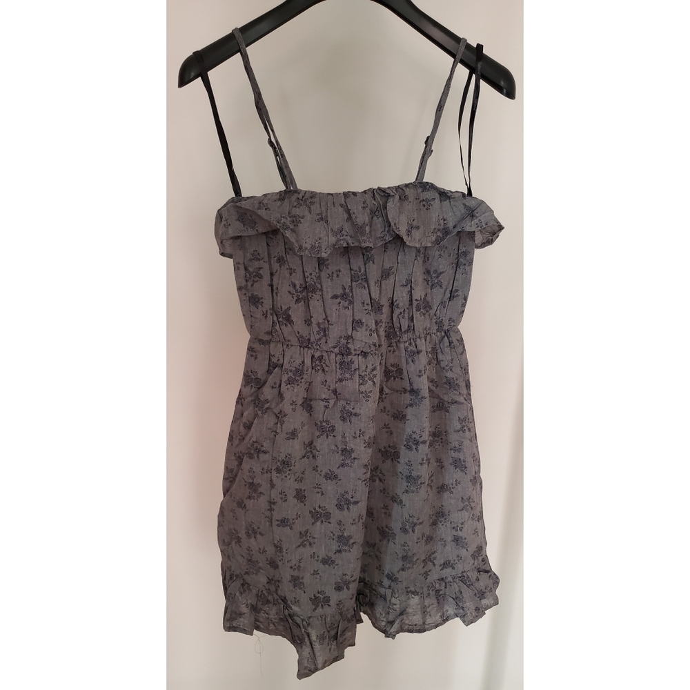 Floral ruffled mini dress